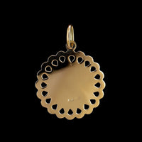 14K Yellow Gold Estate Nefertiti Charm