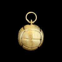 14K Yellow Gold Estate Volleyball Ball Charm
