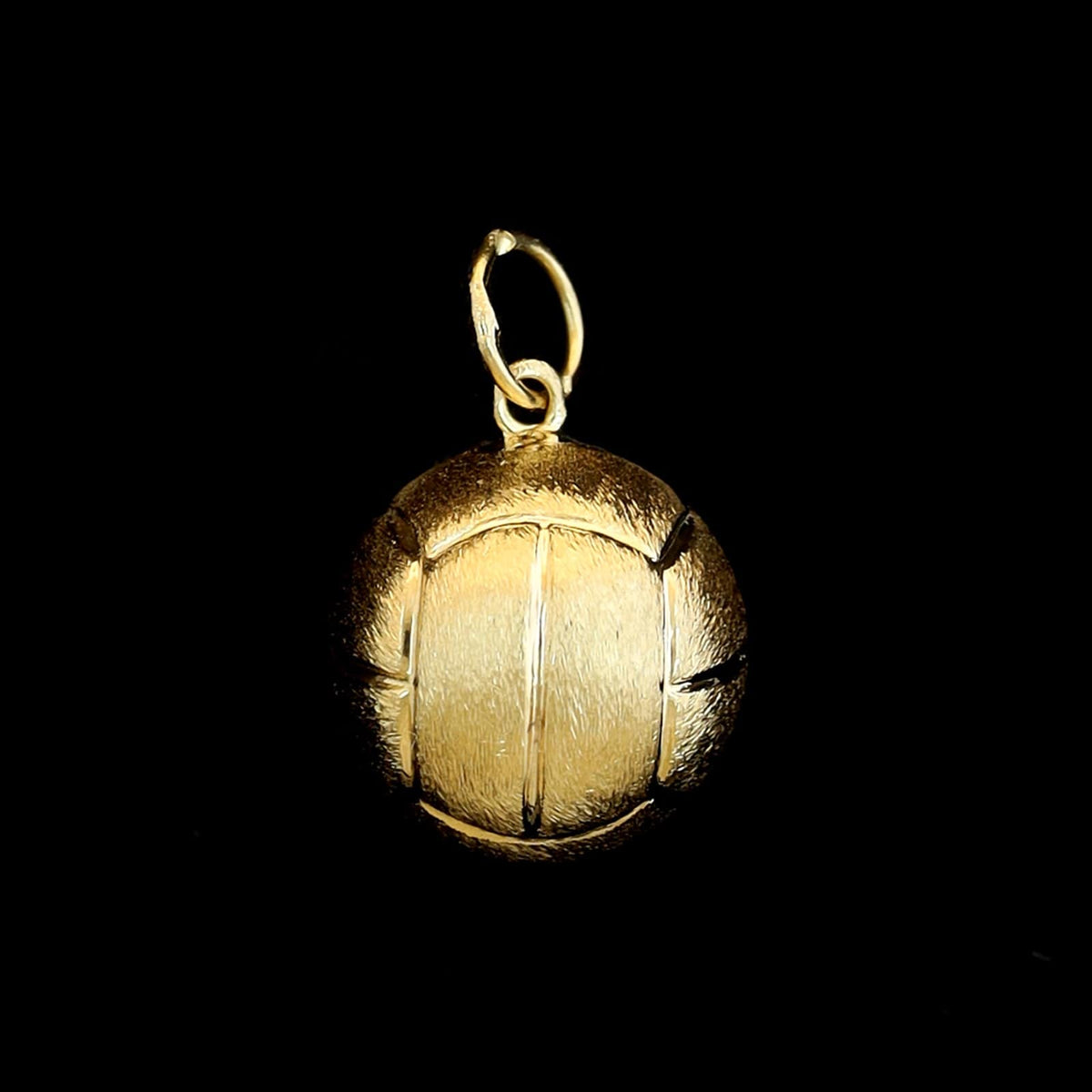 14K Yellow Gold Estate Volleyball Ball Charm