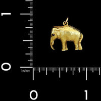 14K Yellow Gold Estate Elephant Charm