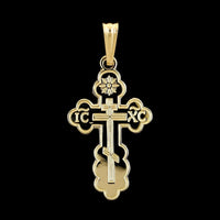 14K Yellow Gold Estate Orthodox Cross