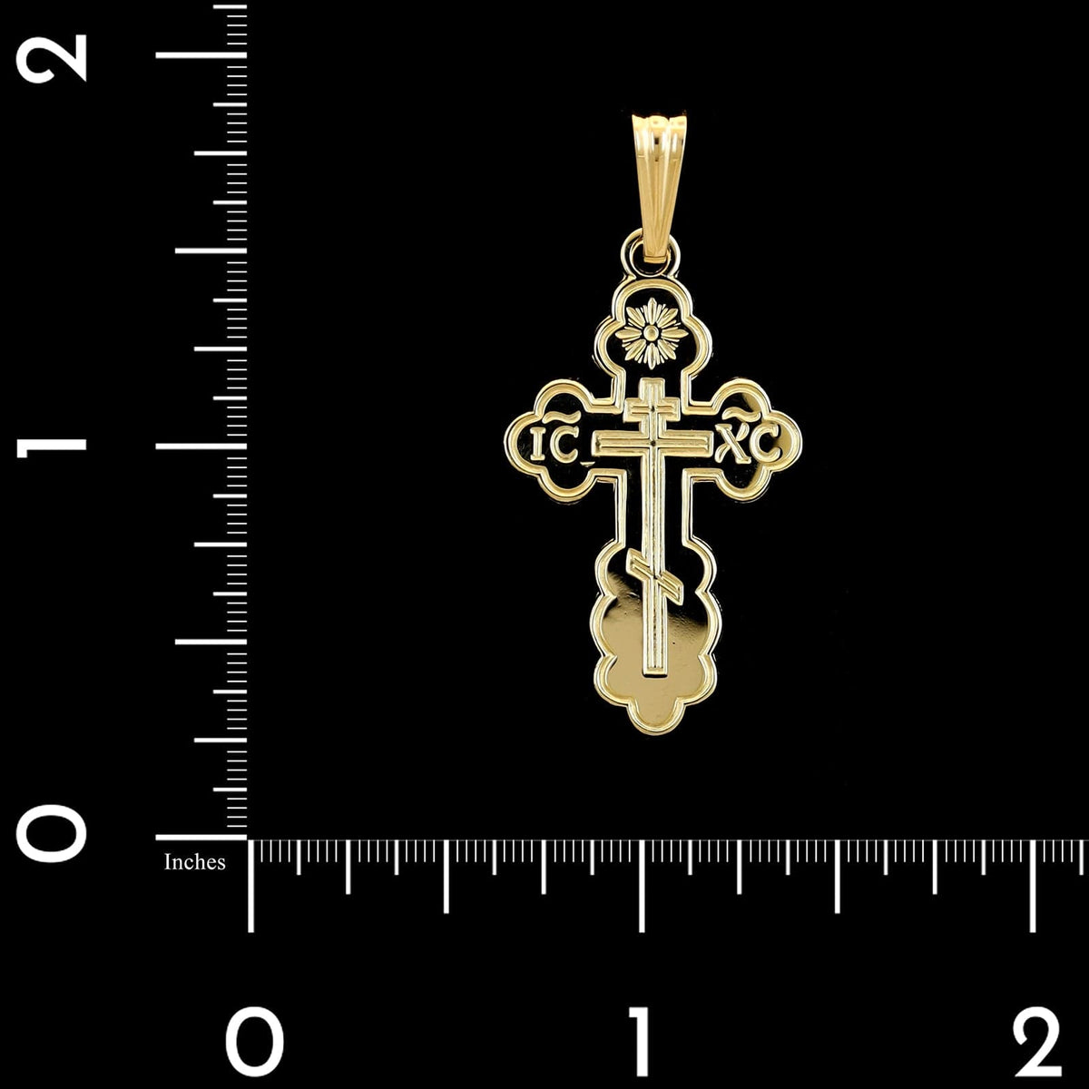 14K Yellow Gold Estate Orthodox Cross