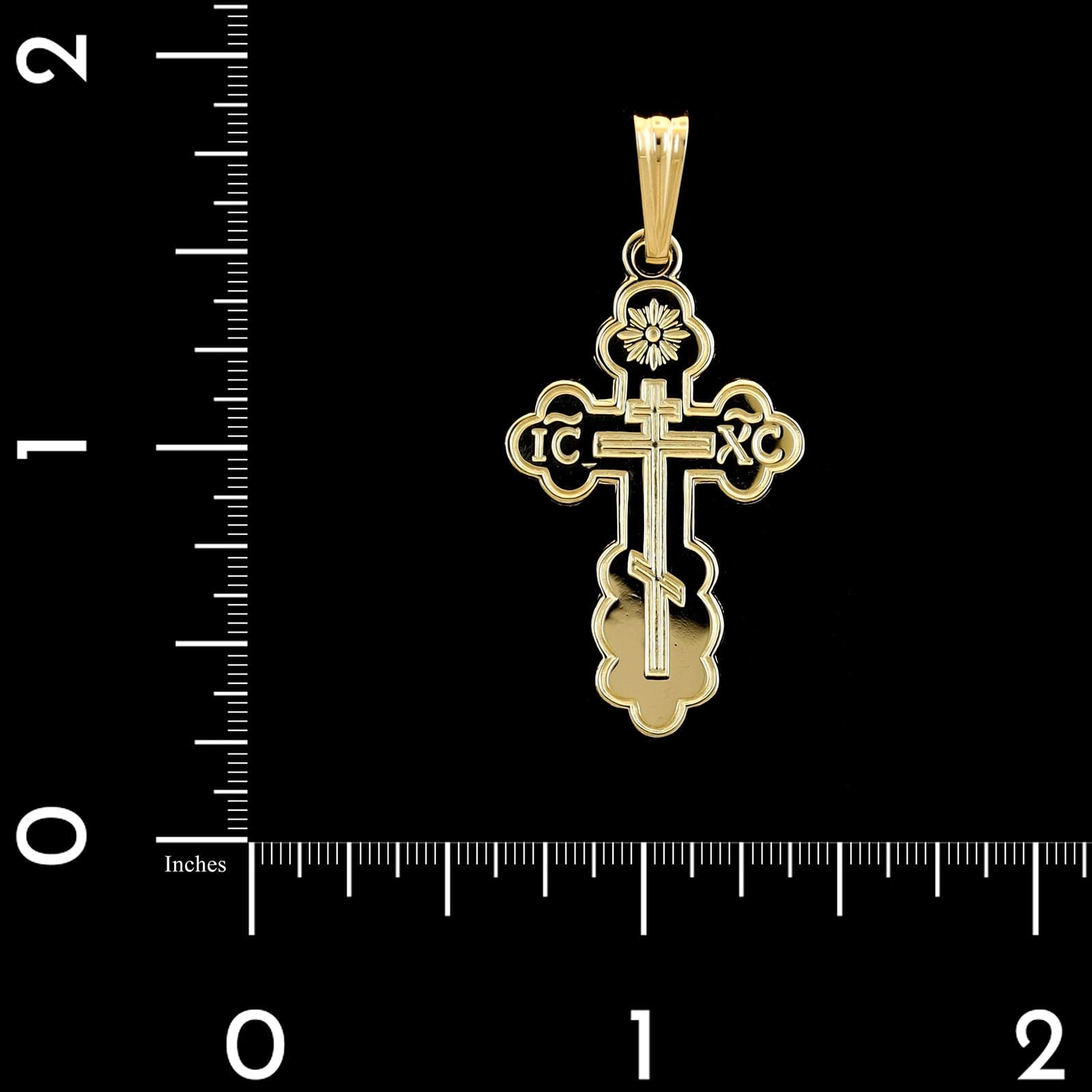 14K Yellow Gold Estate Orthodox Cross