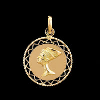 18K Yellow Gold Estate Nefertiti Charm