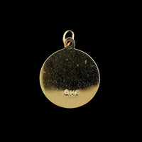 14K Yellow Gold Estate Holy Communion Medal