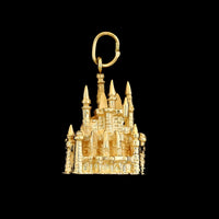 14K Yellow Gold Estate Disney Magic Kingdom Castle Charm