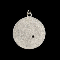 14K White Gold Estate Gemini Zodiac Pendant