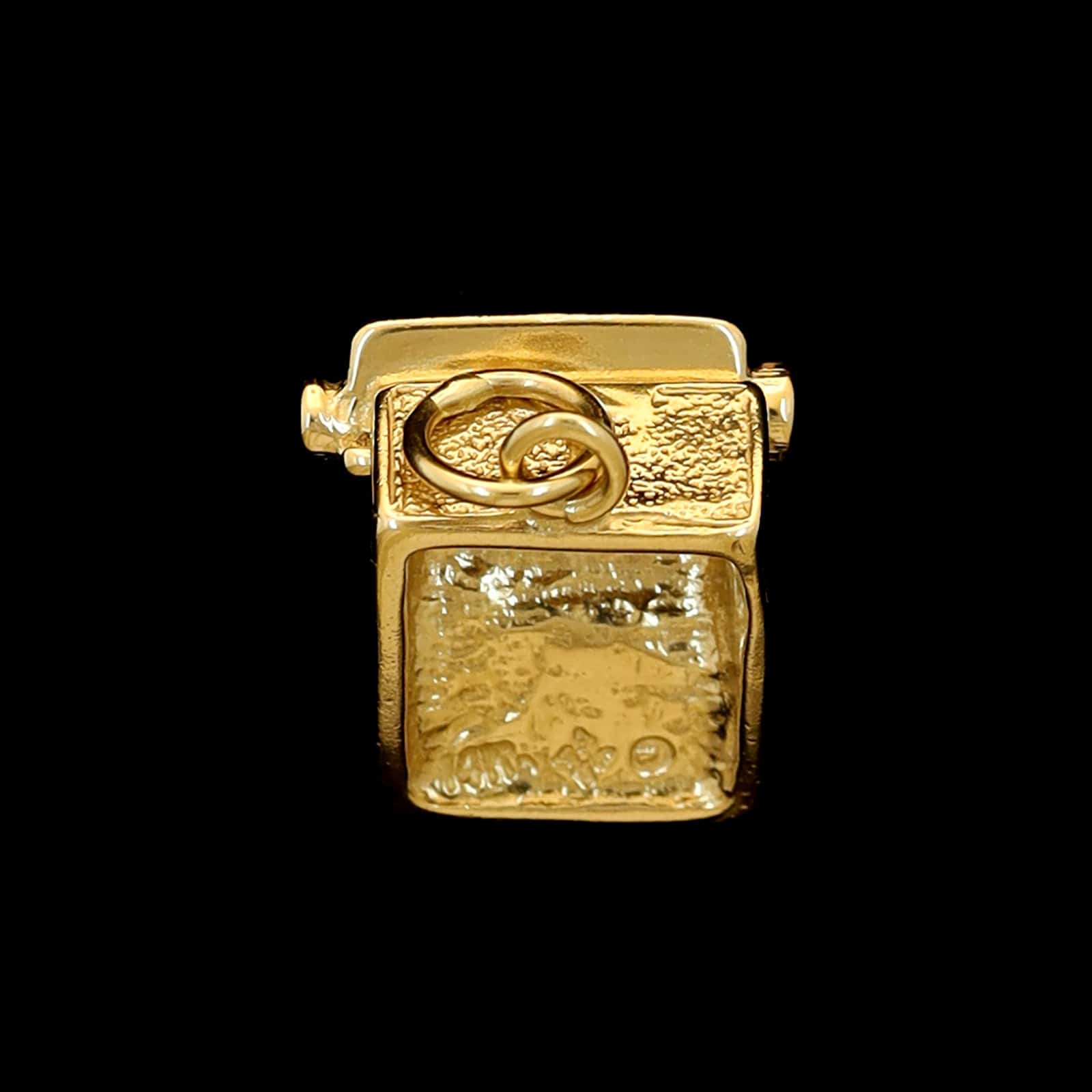 14K Yellow Gold Estate Movable Typewriter Charm