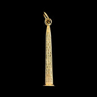 14K Yellow Gold Estate Bunker Hill Monument Charm