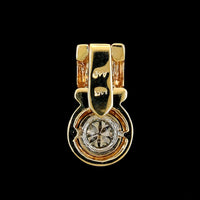 14K Yellow Gold Estate Diamond Pendant Enhancer