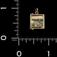 14K Yellow Gold Estate Mad Money Charm