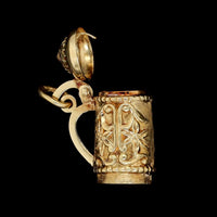 14K Yellow Gold Estate Beer Stein Charm