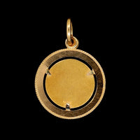 18K Yellow Gold Estate Religious Scene Charm