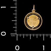 18K Yellow Gold Estate Religious Scene Charm
