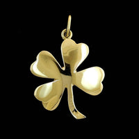 14K Yellow Gold Estate Four Leaf Clover Charm