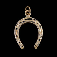 14K Yellow Gold Estate Horseshoe Charm