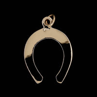 14K Yellow Gold Estate Horseshoe Charm