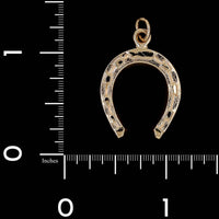 14K Yellow Gold Estate Horseshoe Charm