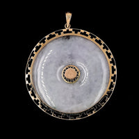 14K Yellow Gold Estate Jadeite Pendant