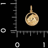 18K Yellow Estate Gold St. Anthony Medal