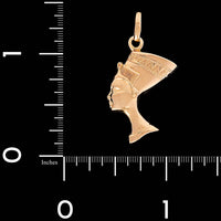 18K Yellow Gold Nefertiti Charm
