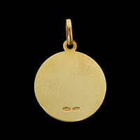 18K Yellow Gold Estate St. Rita Medal