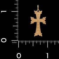 14K Yellow Gold Estate Armenian Cross