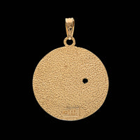 14K Yellow Gold Estate Cancer Talisman Pendant