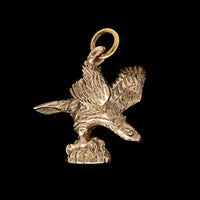 14K Yellow Gold Eagle Charm