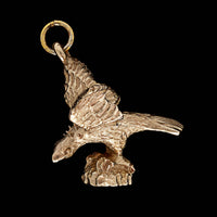 14K Yellow Gold Eagle Charm