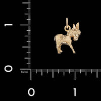14K Yellow Gold Estate Donkey Charm