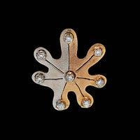 14K Two-tone Gold Estate Diamond Pendant