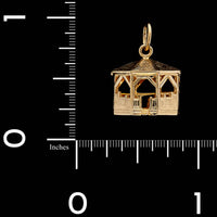14K Yellow Gold Estate Gazebo Charm