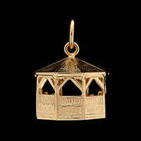14K Yellow Gold Estate Gazebo Charm