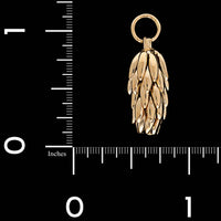 14K Yellow Gold Estate Banana Bunch Charm
