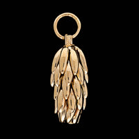 14K Yellow Gold Estate Banana Bunch Charm