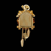 14K Yellow Gold Estate Cuckoo Clock Charm