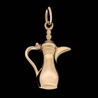 18K Yellow Gold Estate Arabic Coffee Pot Charm