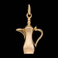 18K Yellow Gold Estate Arabic Coffee Pot Charm