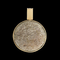 14K Yellow Gold and Sterling Silver Estate Replica Coin Pendant