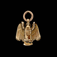 14K Yellow Gold Estate American Eagle Charm