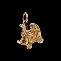 14K Yellow Gold Estate American Eagle Charm