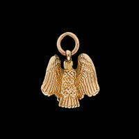 14K Yellow Gold Estate American Eagle Charm