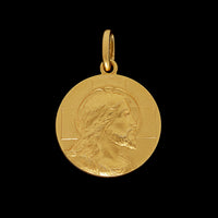 18K Yellow Gold Estate Christ the Redeemer Medal