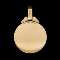 Vintage Bulgari 18K Two-tone Gold Estate Zodiac Leo Lion Pendant