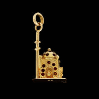 14K Yellow Gold Minaret Mosque Charm