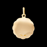 18K Yellow Gold Estate Ave Maria Medal