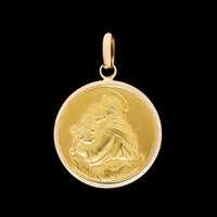 18K Yellow Gold Estate St. Anthony Medal