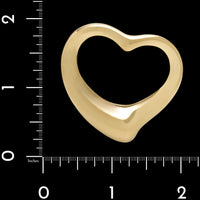 Tiffany & Co. Elsa Peretti 18K Yellow Gold Estate Open Heart Pendant
