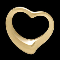 Tiffany & Co. Elsa Peretti 18K Yellow Gold Estate Open Heart Pendant